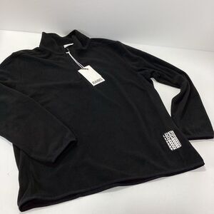 RAINS Brand Black Quarter-Zip Pullover Fleece Jacket L Men’s Black NWT